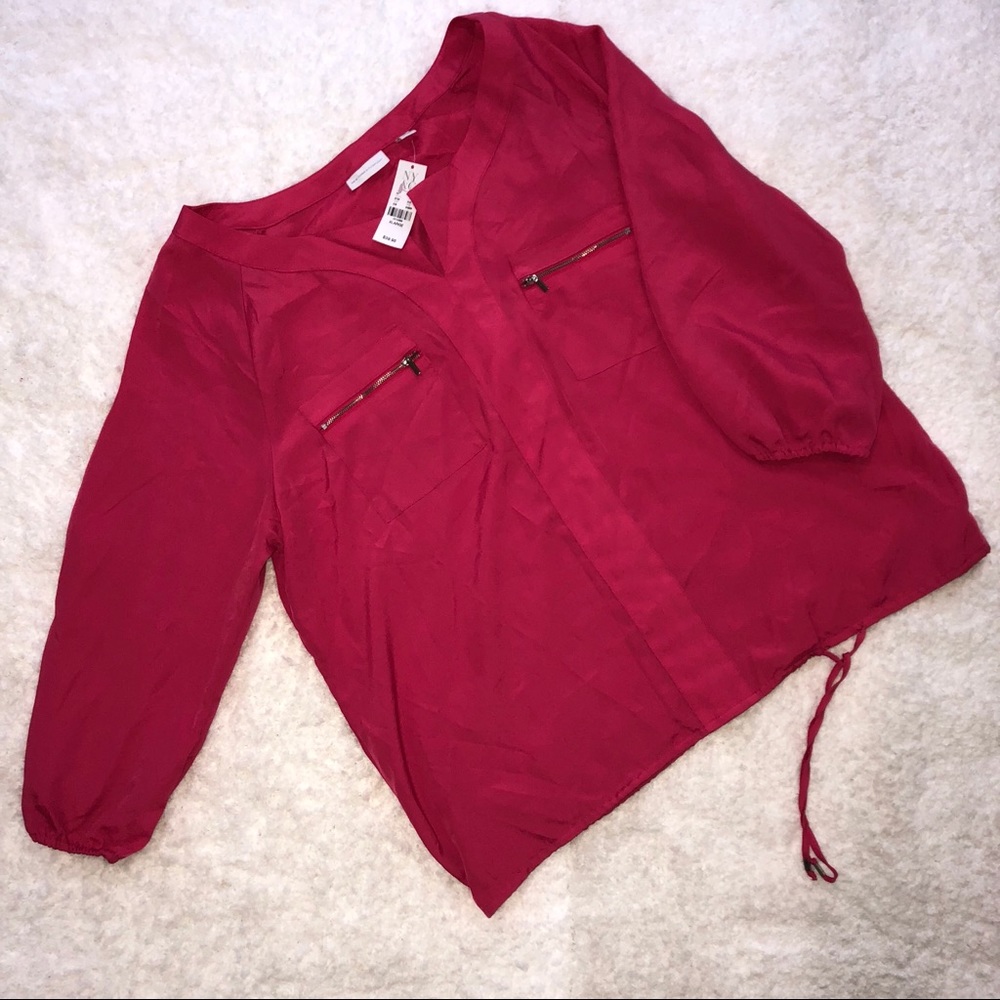 New York & Company Hot Pink Top